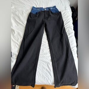 Contrast panel jeans size 30 (similar to Frankie shop)